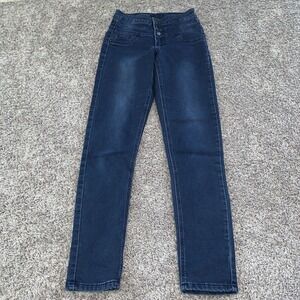 Rue 21 Womans Button Up High Waist Stretch Denim‎ Jeans Freedom Flex Size 3 / 4